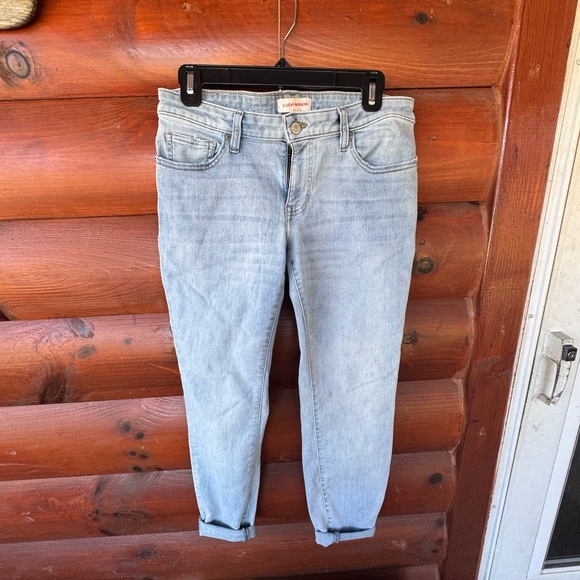 Lucky Brand Denim Straight Leg Jeans - Light Blue - Picture 1 of 9